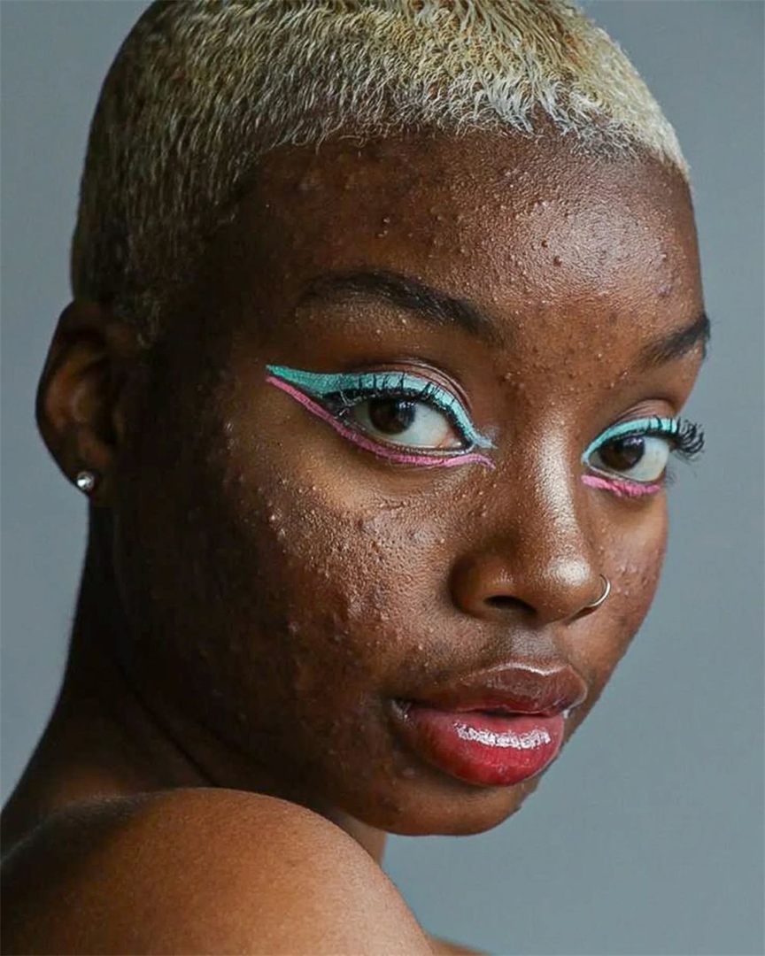 Portrait de face avant retouche