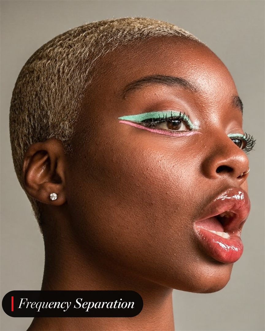 Portrait de profil après retouche